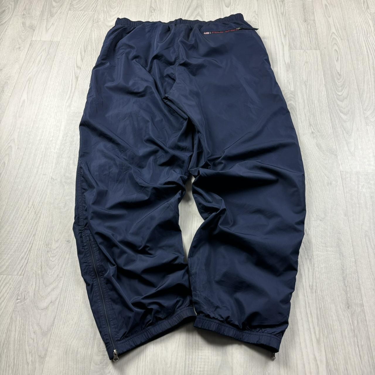 VINTAGE Y2K POLO SPORT RALPH LAUREN BAGGY TRACKSUIT BOTTOMS NAVY