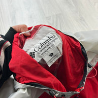 VINTAGE Y2K COLUMBIA TECHNICAL WINDBREAKER JACKET GREY / RED