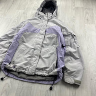 VINTAGE Y2K COLUMBIA TECHNICAL UTILITY SKI JACKET WHITE / LILAC
