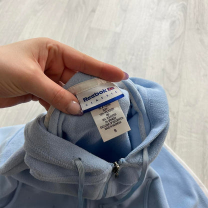 VINTAGE Y2K REEBOK ZIP HOODIE BABY BLUE