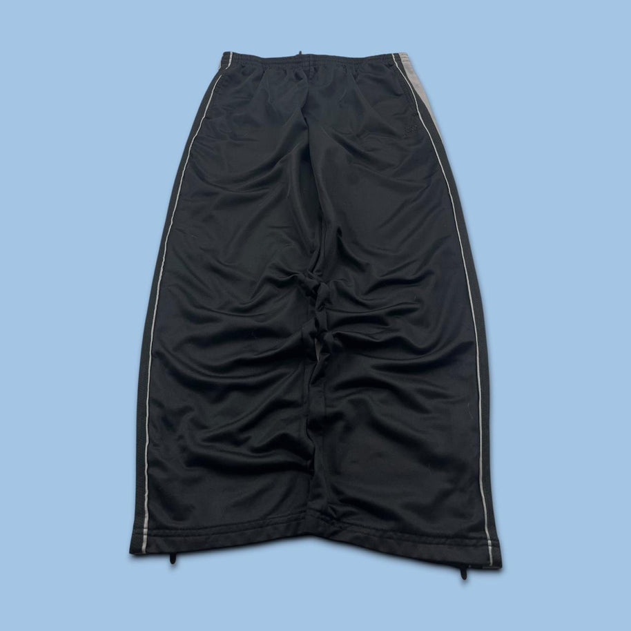 VINTAGE Y2K STARTER WIDE LEG TRACKSUIT BOTTOMS BLACK