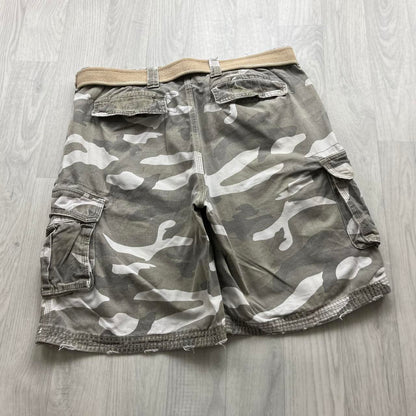 VINTAGE Y2K BAGGY LOOSE CAMO CARGO SHORTS