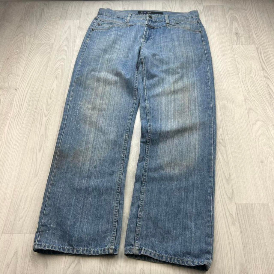 VINTAGE Y2K MARITHE FRANCOIS GIRBAUD BAGGY JEANS BLUE