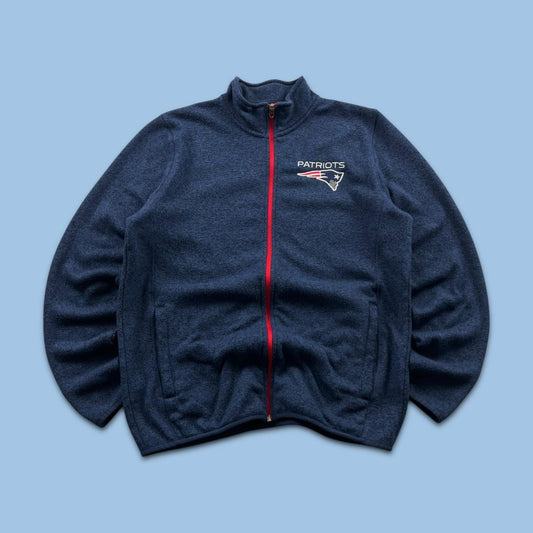 VINTAGE Y2K NFL PATRIOTS ZIP UP FLEECE NAVY