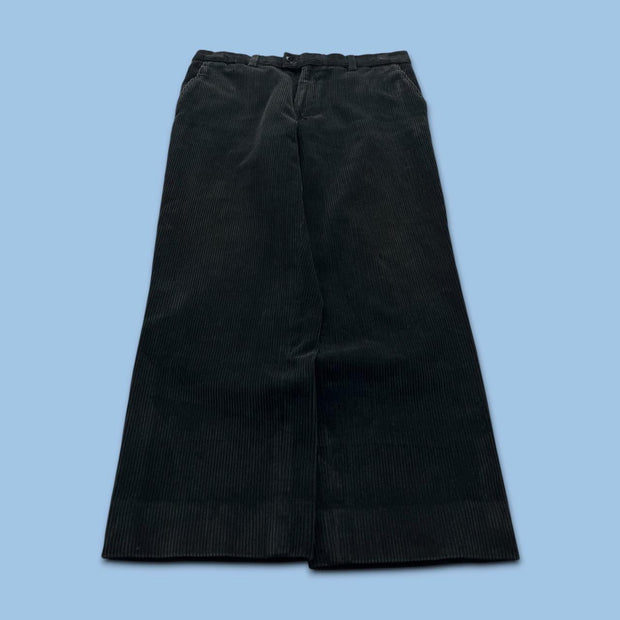 VINTAGE 00s CHUNKY CORDUROY TROUSERS BLACK