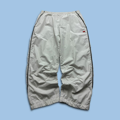 VINTAGE RARE Y2K NIKE BAGGY TRACKSUIT BOTTOMS CREAM