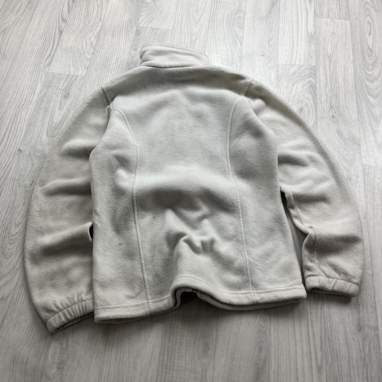 VINTAGE Y2K COLUMBIA ZIP UP FLEECE WHITE