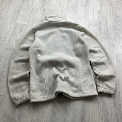 VINTAGE Y2K COLUMBIA ZIP UP FLEECE WHITE