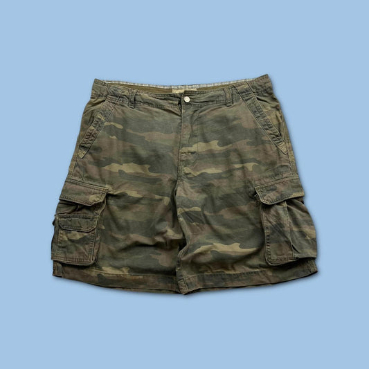 VINTAGE Y2K FADED GLORY BAGGY CAMO CARGO SHORTS