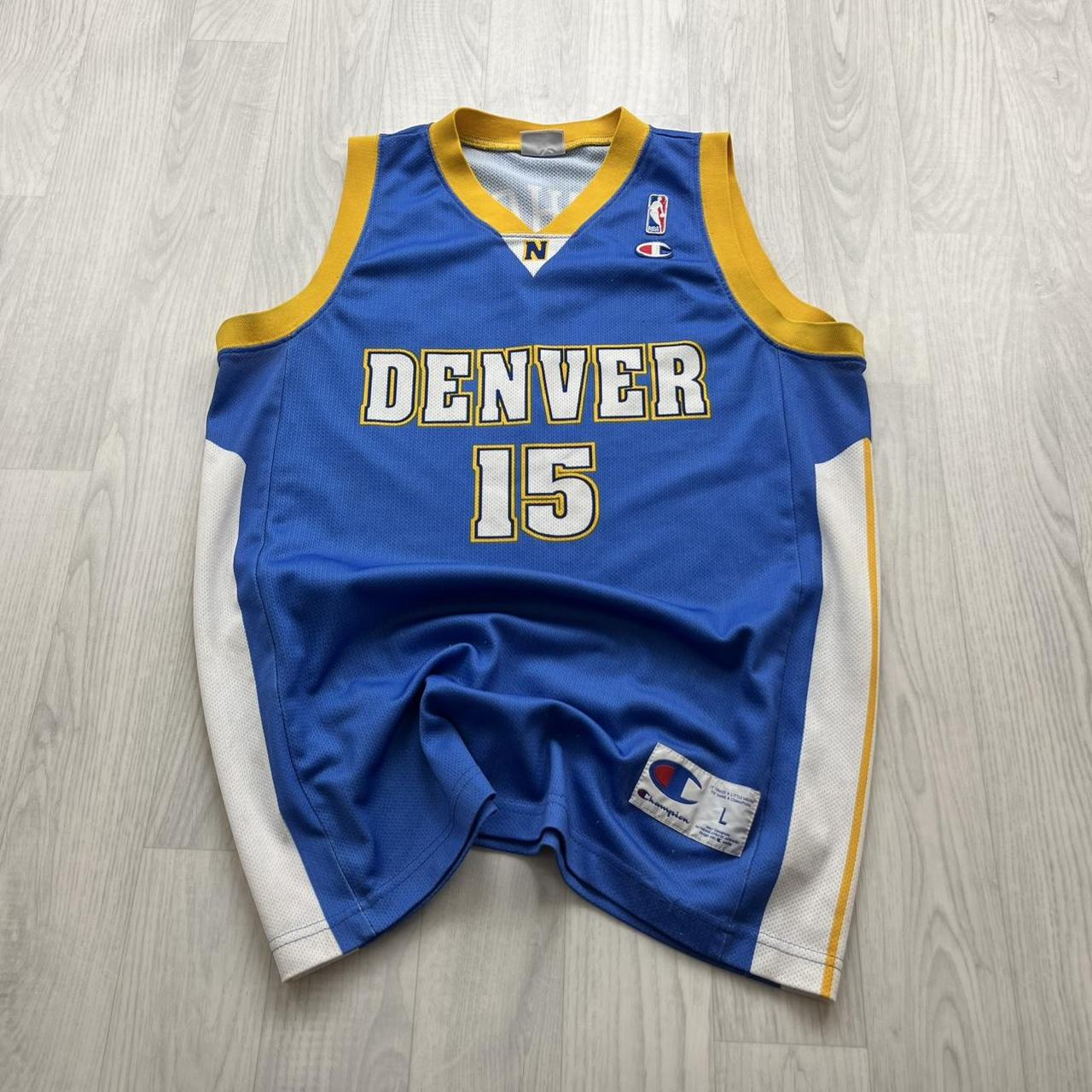 VINTAGE Y2K CHAMPION DENVER VEST BLUE