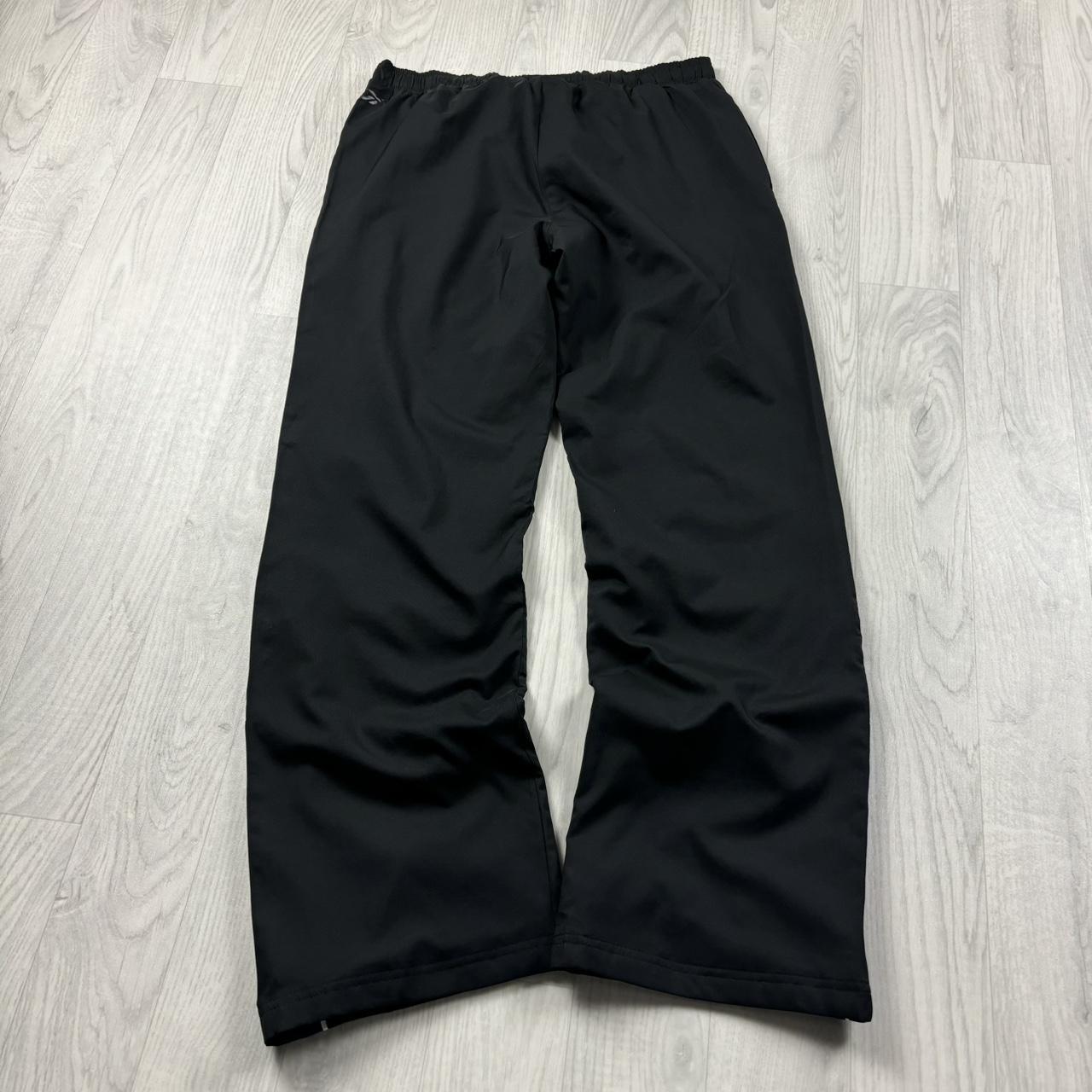 VINTAGE Y2K REEBOK BAGGY TRACKSUIT BOTTOMS BLACK