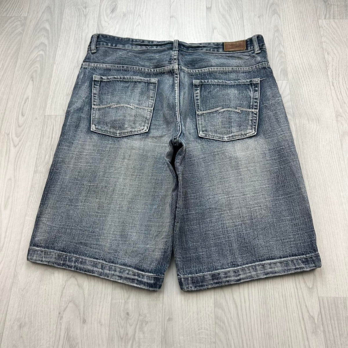 VINTAGE Y2K URBAN PIPELINE DENIM JORTS FADED BLUE