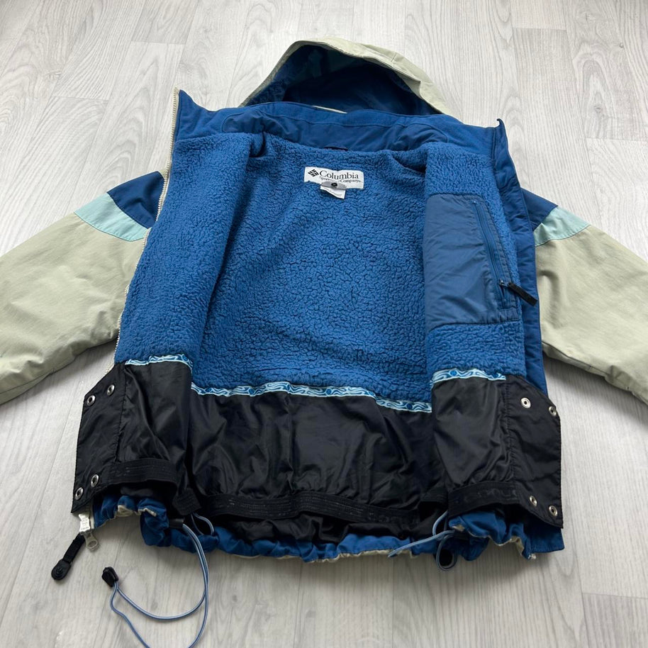 VINTAGE Y2K COLUMBIA TECHNICAL SKI JACKET CREAM