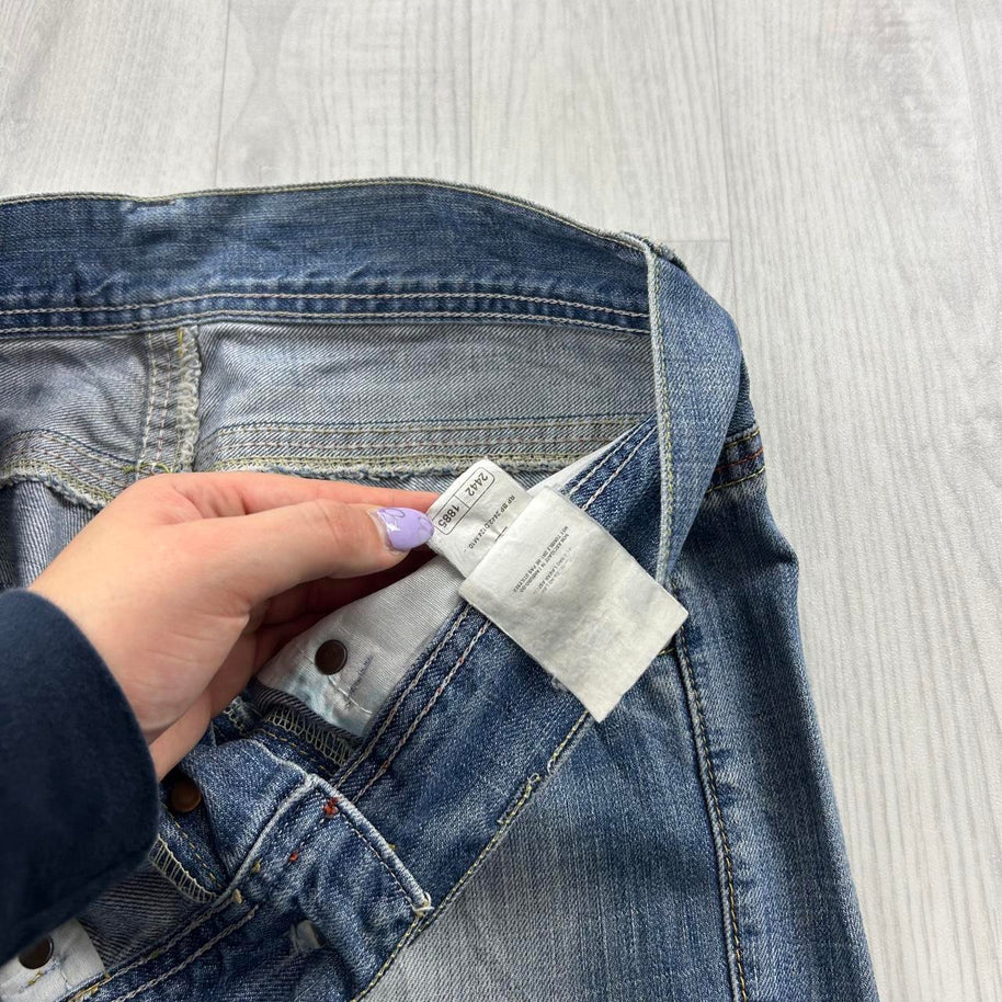 VINTAGE Y2K REPLAY BOOTCUT JEANS BLUE