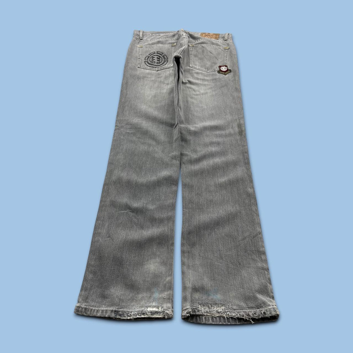 VINTAGE Y2K ELEMENT STRAIGHT LEG JEANS GREY