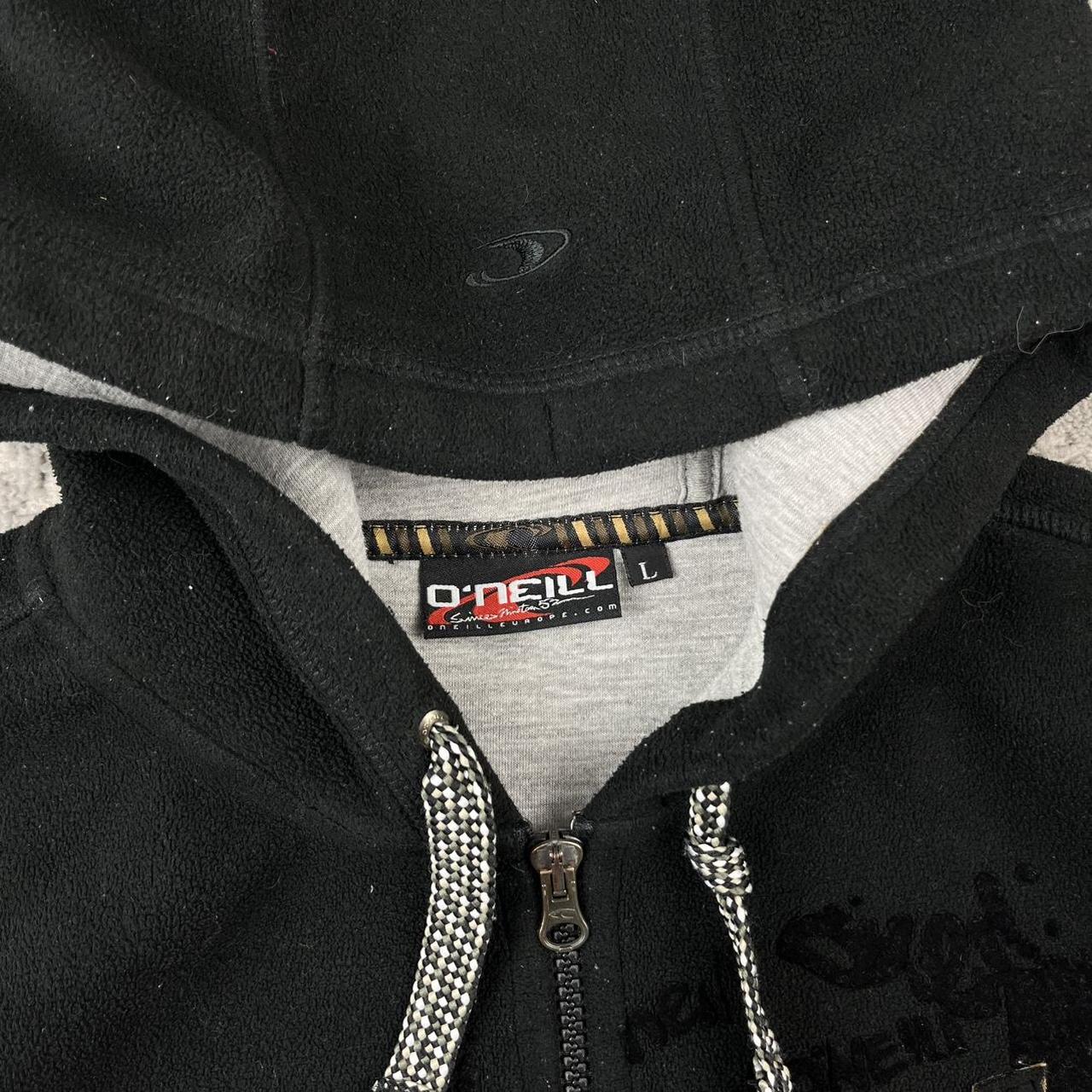 VINTAGE Y2K O’NEILL HEAVY FLEECE ZIP UP HOODIE BLACK