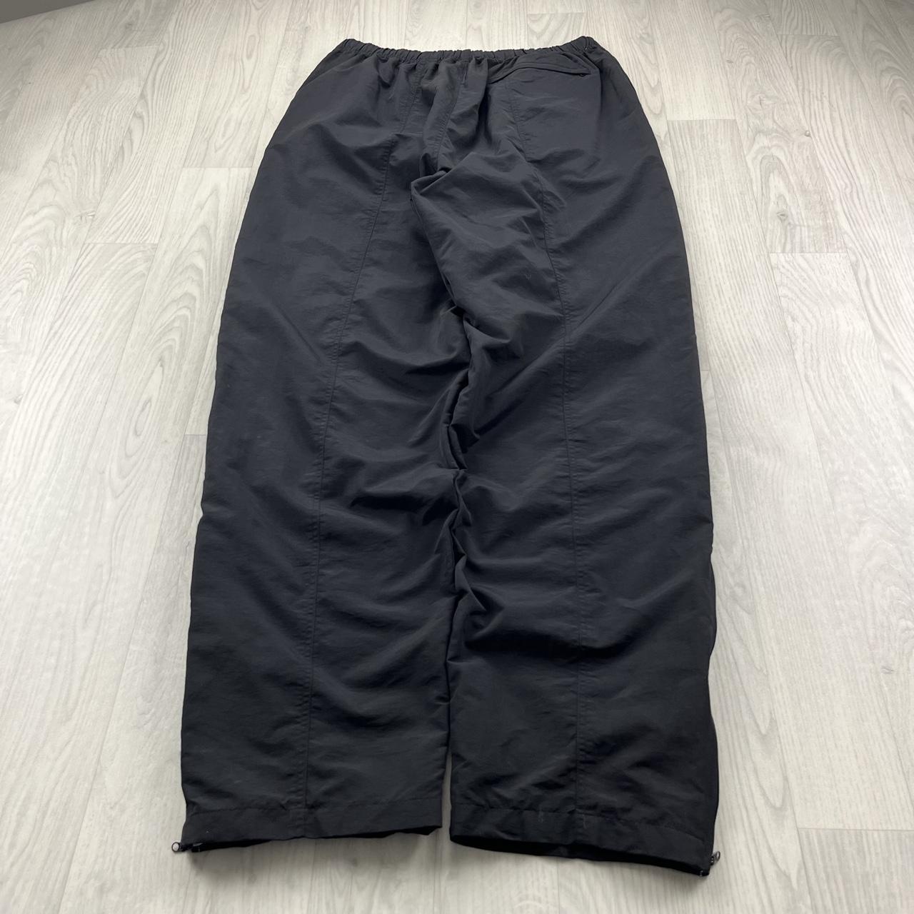 VINTAGE Y2K RUSSELL ATHLETIC LOOSE TRACKSUIT BOTTOMS BLACK