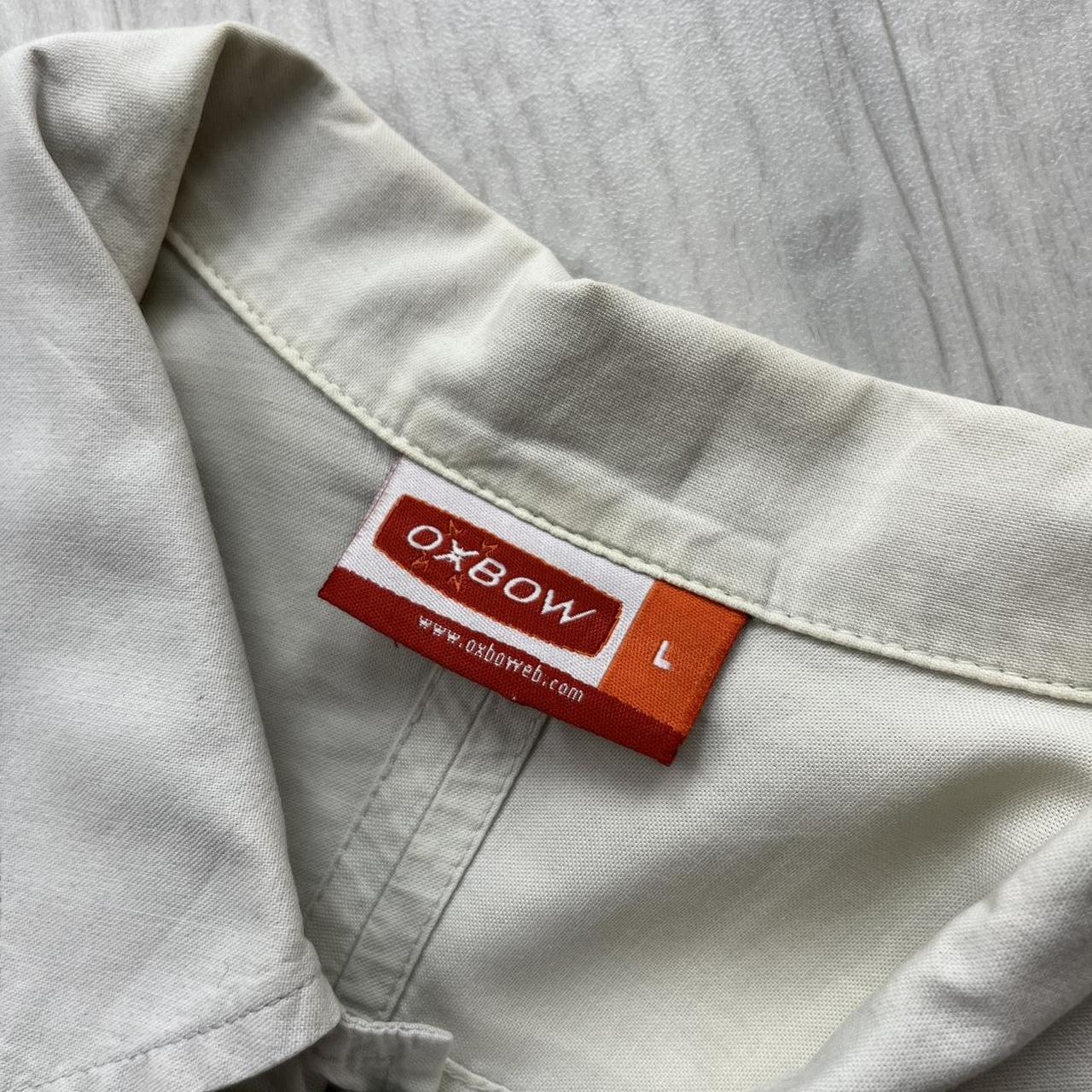 VINTAGE Y2K OXBOW SHORT SLEEVE SHIRT CREAM