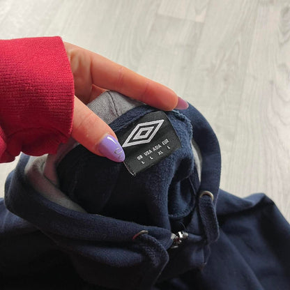 VINTAGE Y2K UMBRO ZIP HOODIE NAVY