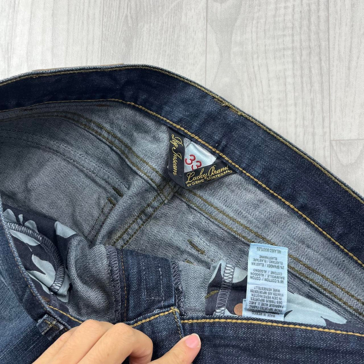 VINTAGE Y2K LUCKY BRAND BAGGY JEANS NAVY BLUE