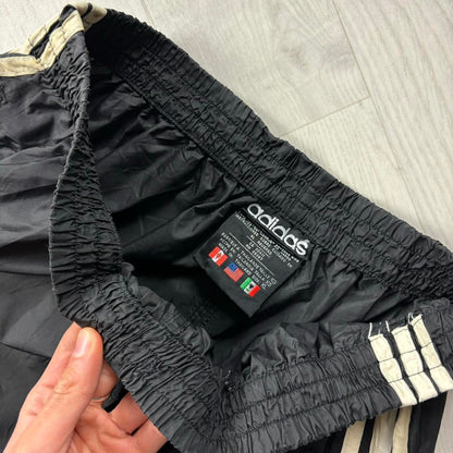 VINTAGE 90s ADIDAS BAGGY TRACKSUIT BOTTOMS BLACK