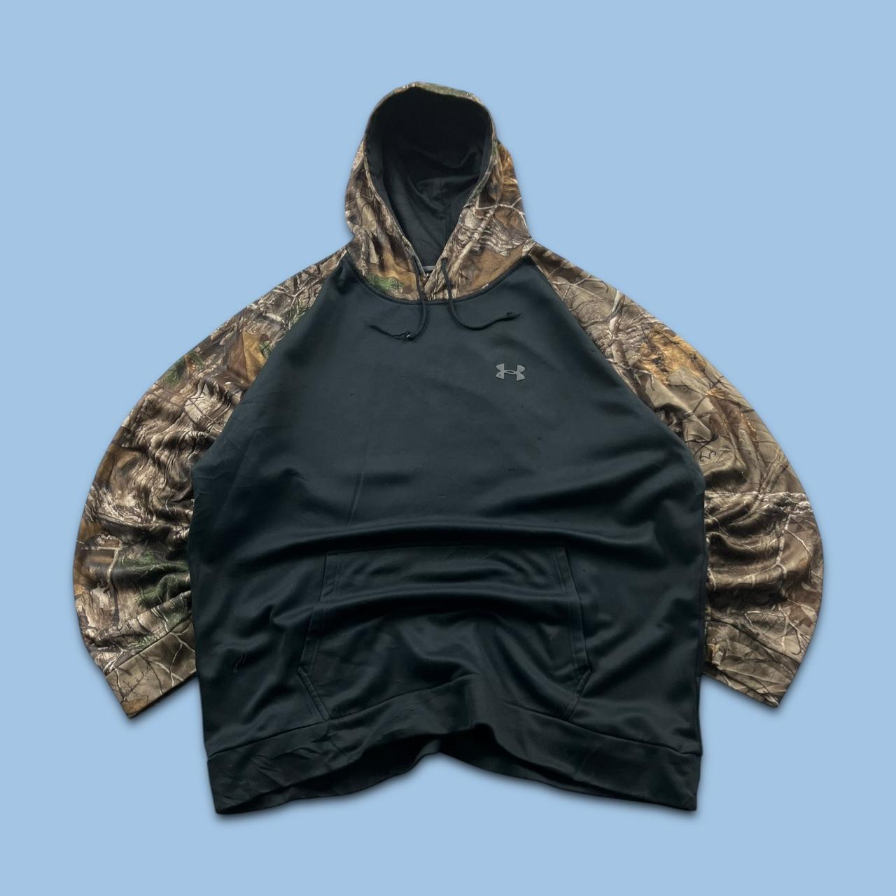 VINTAGE UNDER ARMOUR REALTREE HOODIE CAMO BLACK