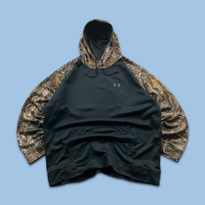 VINTAGE UNDER ARMOUR REALTREE HOODIE CAMO BLACK