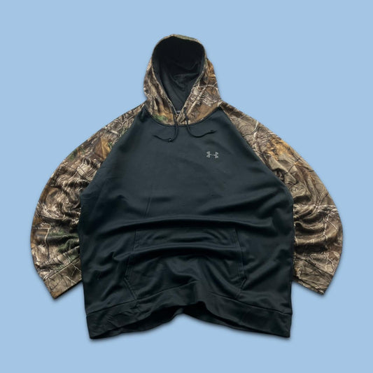 VINTAGE UNDER ARMOUR REALTREE HOODIE CAMO BLACK
