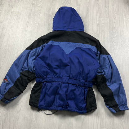 VINTAGE 00s COLUMBIA TECHNICAL HOODED SKI JACKET BLUE