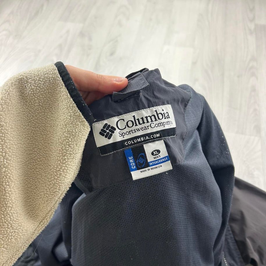 VINTAGE Y2K COLUMBIA TECHNICAL UTILITY JACKET BROWN