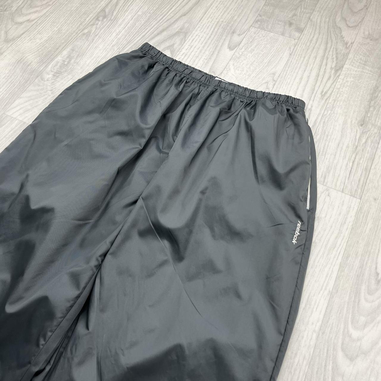 VINTAGE Y2K REEBOK BAGGY TRACKSUIT BOTTOMS GREY