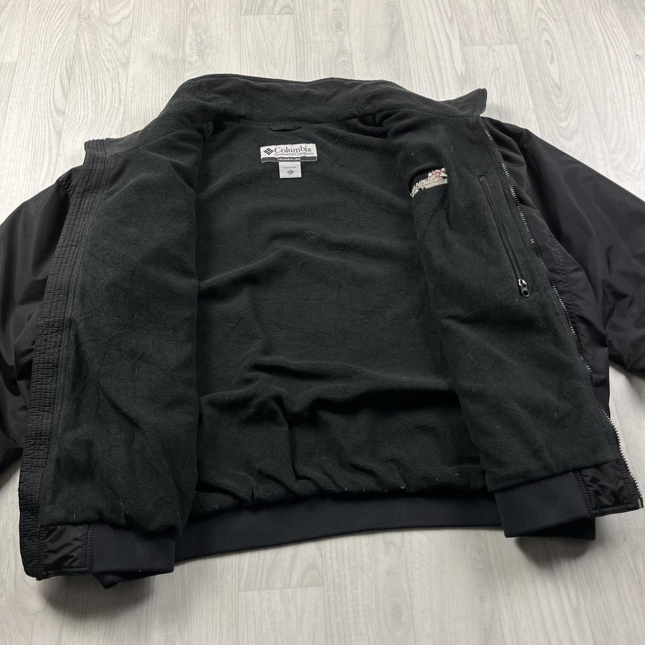 VINTAGE 00s COLUMBIA BOMBER FLEECE JACKET BLACK