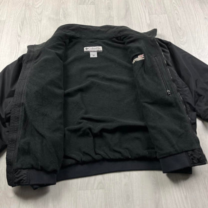VINTAGE 00s COLUMBIA BOMBER FLEECE JACKET BLACK