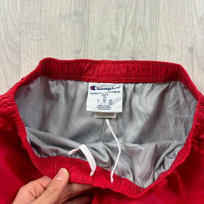 VINTAGE Y2K CHAMPION BAGGY TRACKSUIT BOTTOMS RED