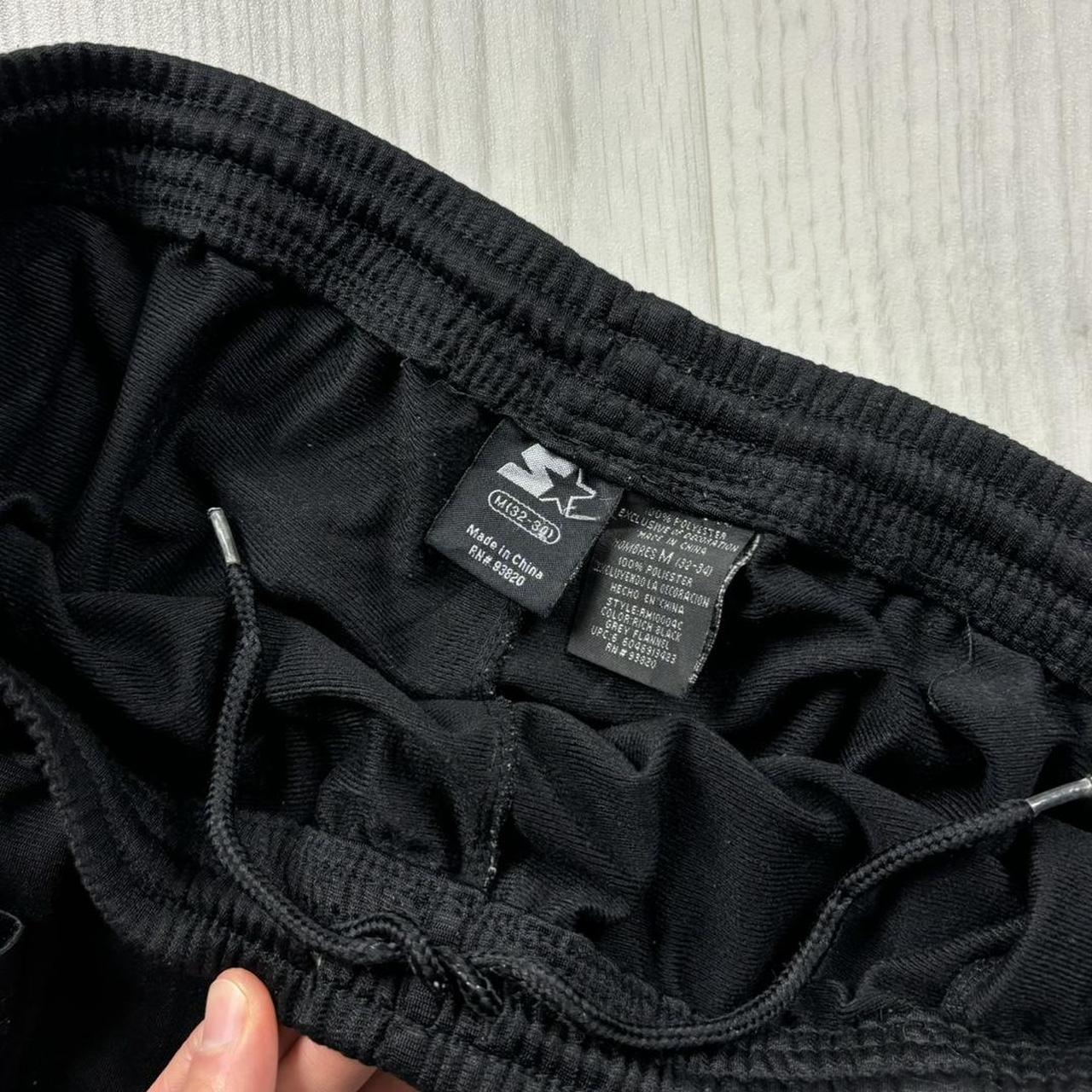 VINTAGE Y2K STARTER BAGGY TRACKSUIT BOTTOMS BLACK