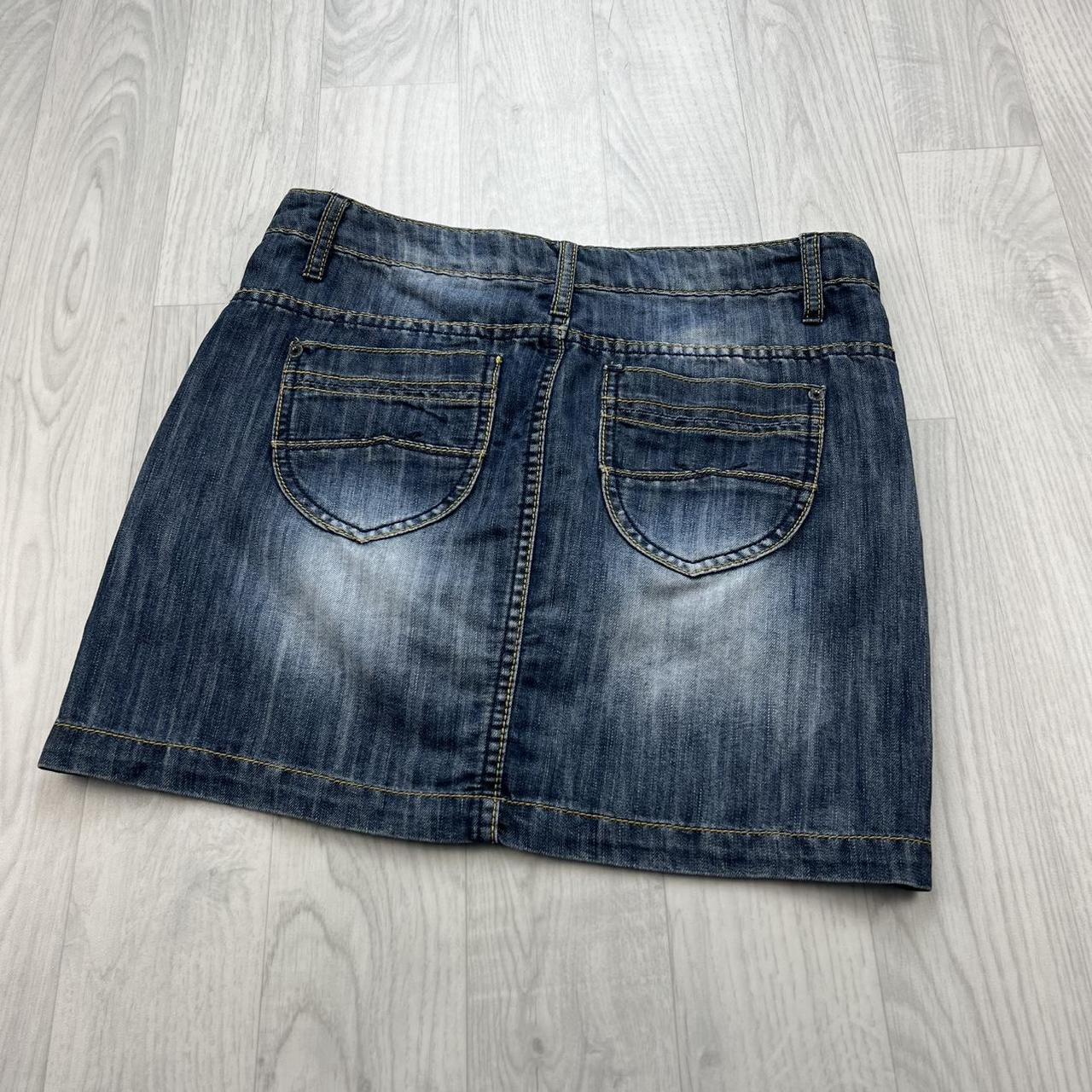 VINTAGE Y2K 17&CO DENIM MINI SKIRT BLUE