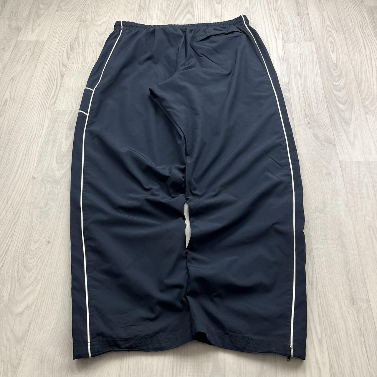 VINTAGE Y2K NIKE WIDE LEG TRACKSUIT BOTTOMS NAVY