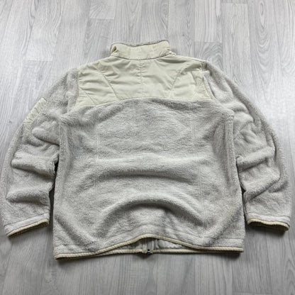 VINTAGE Y2K NIKE ACG ZIP UP TECHNICAL FLEECE WHITE CREAM
