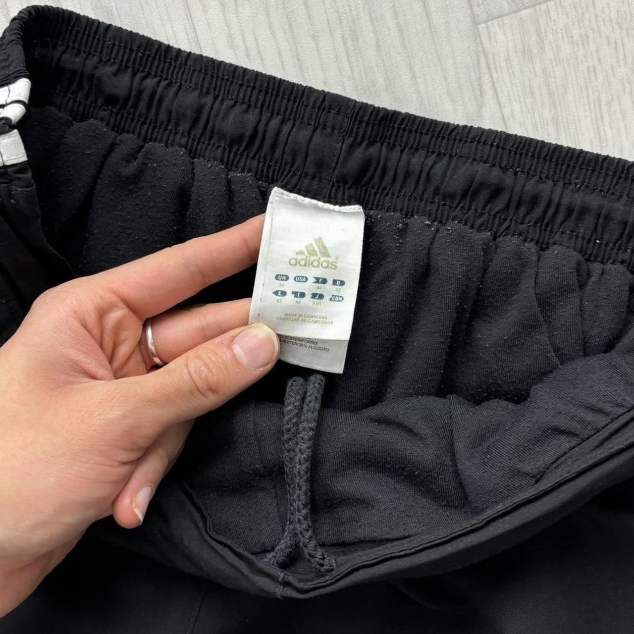 VINTAGE Y2K ADIDAS BAGGY TRACKSUIT BOTTOMS BLACK