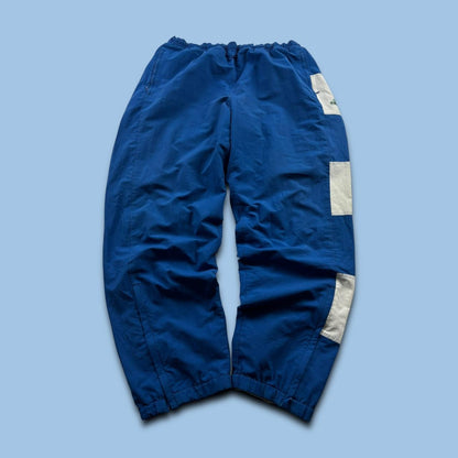 VINTAGE 90s ADIDAS EQUIPMENT BAGGY TRACKSUIT BOTTOMS BLUE