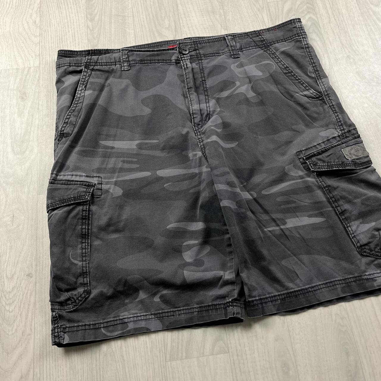 VINTAGE Y2K UNION BAY BAGGY LOOSE CAMO SHORTS GREY