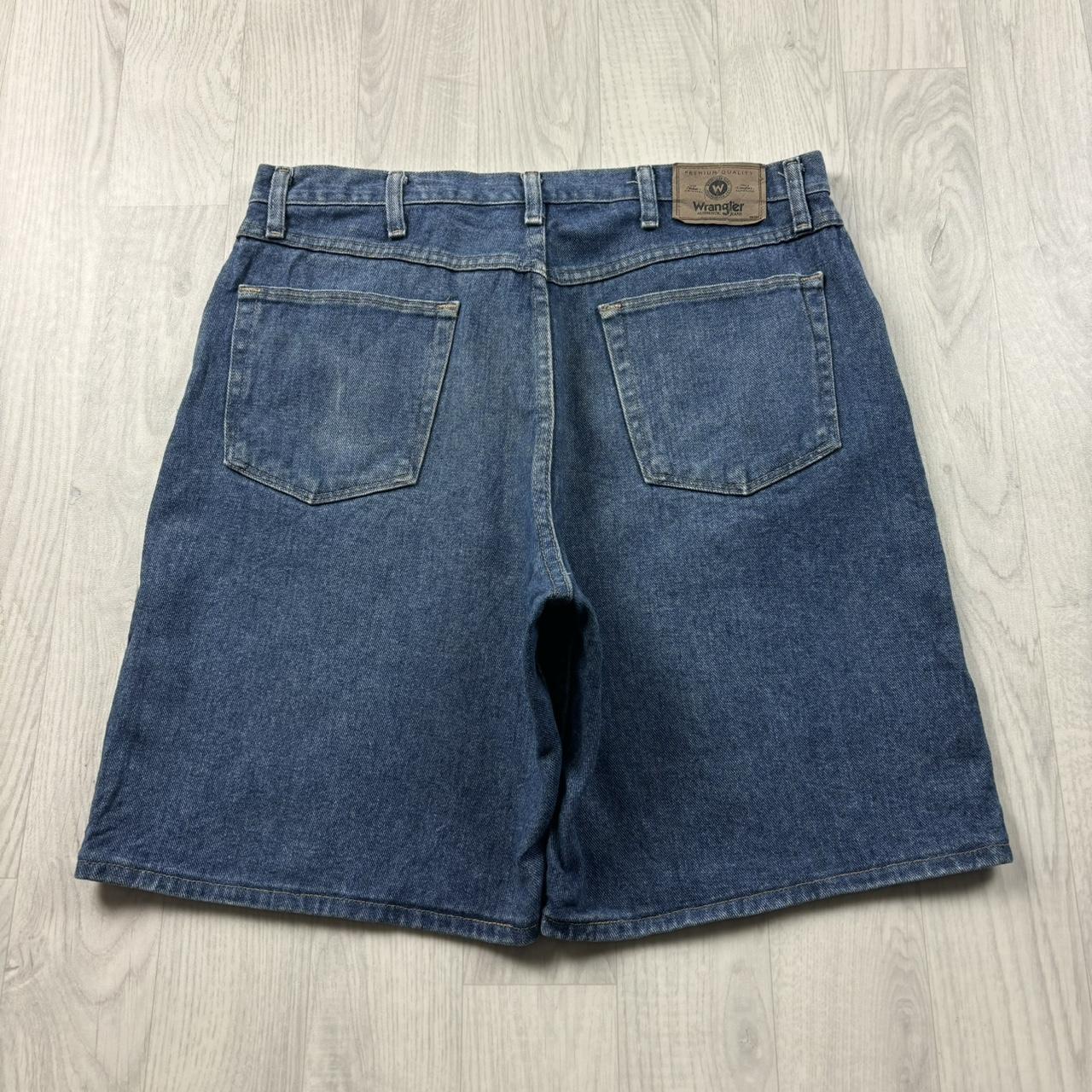VINTAGE 00s WRANGLER BAGGY LOOSE JORTS BLUE