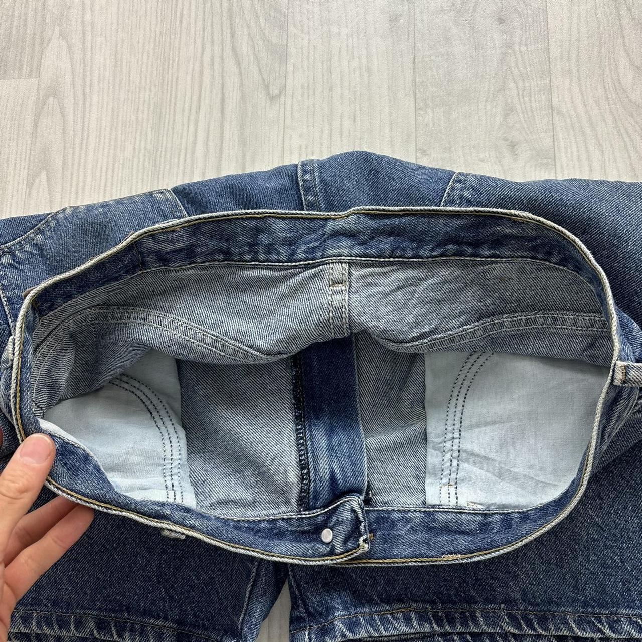 VINTAGE 00s WRANGLER BAGGY LOOSE JORTS BLUE