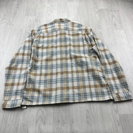 VINTAGE 00s PATAGONIA CHECKERED CROPPED LONG SLEEVE BUTTON UP SHIRT