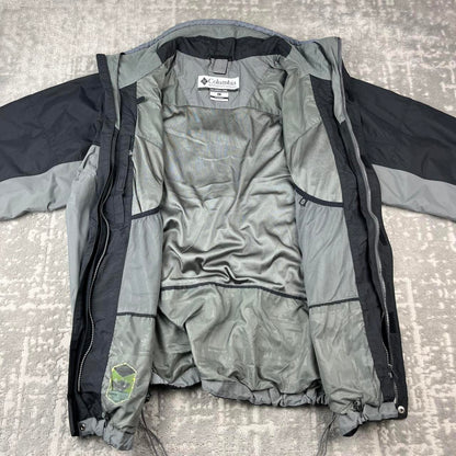 VINTAGE 00s COLUMBIA TECHNICAL WATERPROOF JACKET BLACK