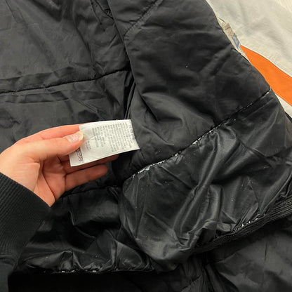 VINTAGE 00s COLUMBIA UTILITY PADDED SKI JACKET BLACK ORANGE