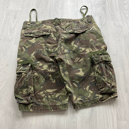 VINTAGE Y2K SUPERDRY BAGGY LOOSE CAMO SHORTS