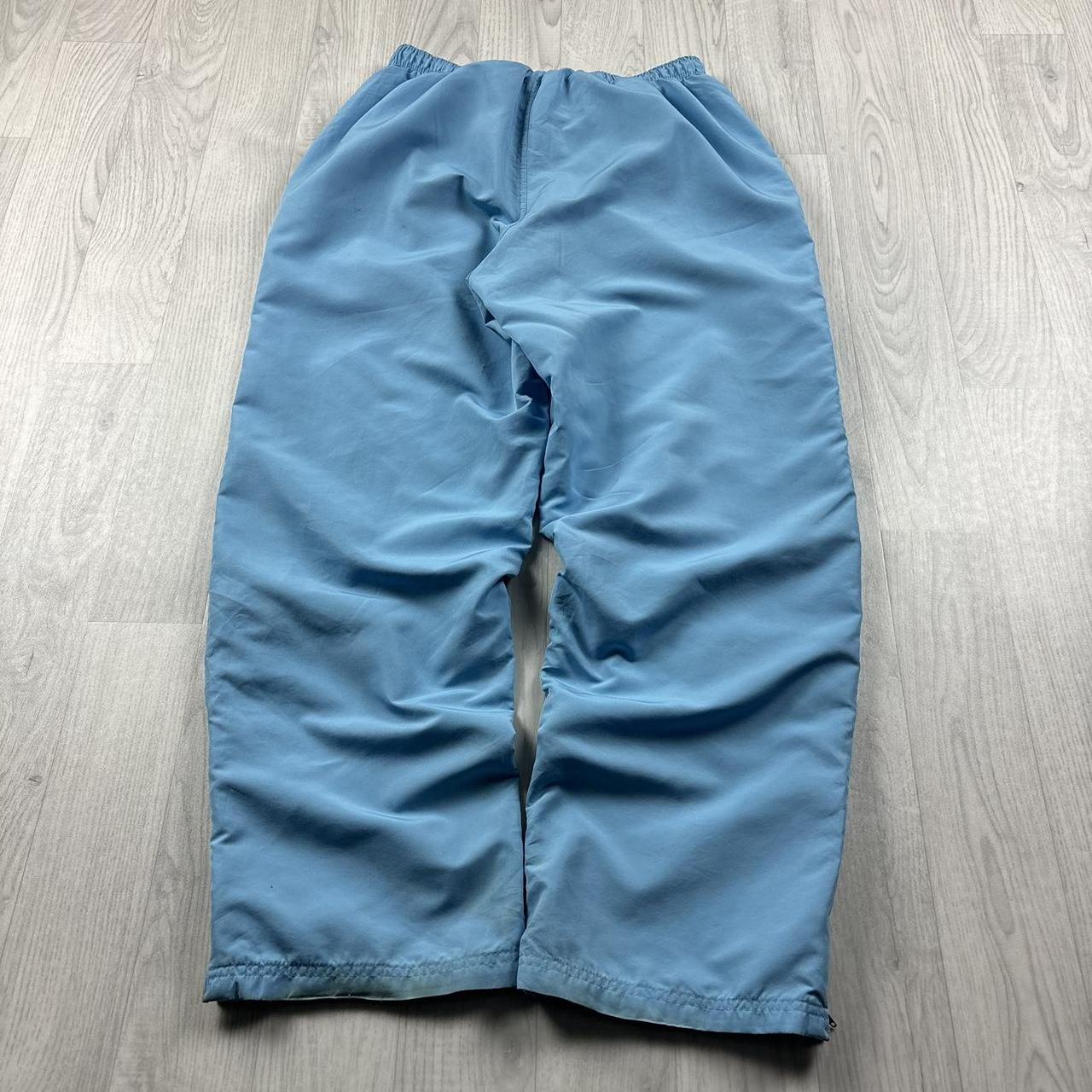 VINTAGE Y2K REEBOK BAGGY TRACKSUIT BOTTOMS BABY BLUE