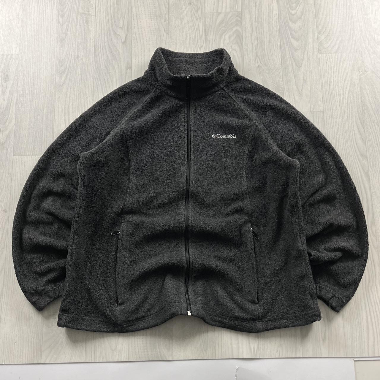VINTAGE Y2K COLUMBIA ZIP UP FLEECE GREY