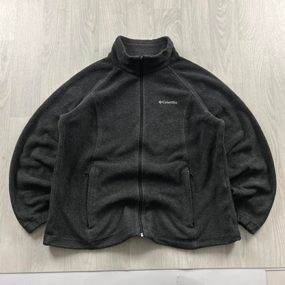 VINTAGE Y2K COLUMBIA ZIP UP FLEECE GREY